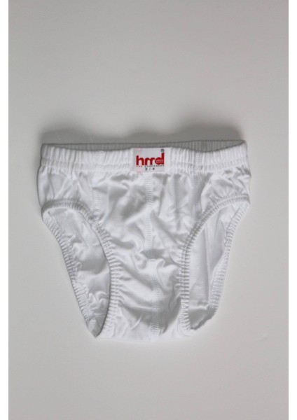 Erkek Çocuk 6'lı Beyaz Pamuklu Slip Külot HMD208