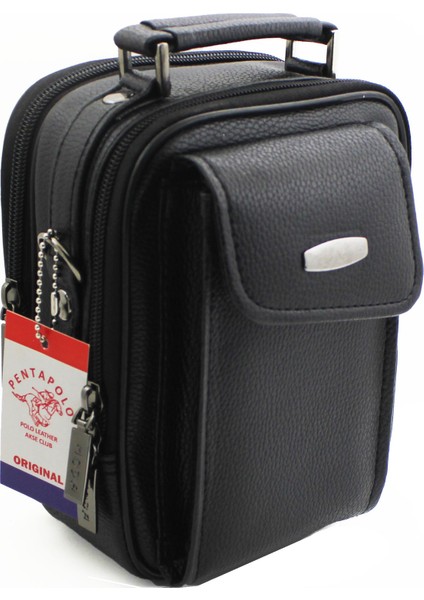 Telefon Gözlü Metal Kasalı Erkek Çanta