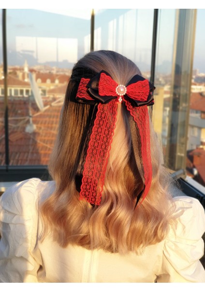 174 - Vintage Fiyonk Fular Saç Lastiği