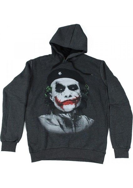 Joker On Che Hoodie Kapüşonlu Sweatshirt Gri