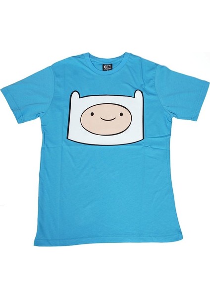 Adventure Time Finn The Human Tişört Mavi