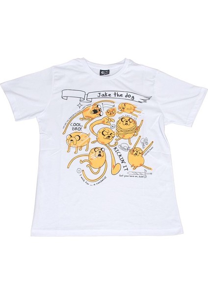 Adventure Time Jake The Dog Tişört Beyaz