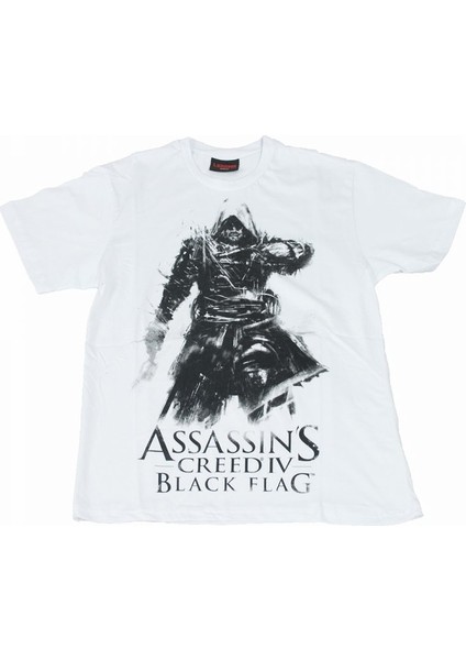 Assasins Creed Black Flag Tişört Beyaz