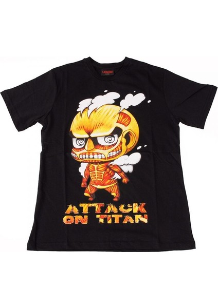 Attack On Titan No:4 Tişört Siyah