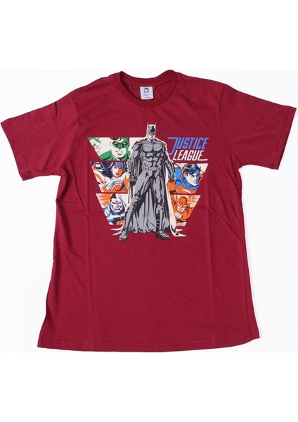 Batman Justice League No: 1 Tişört Kırmızı
