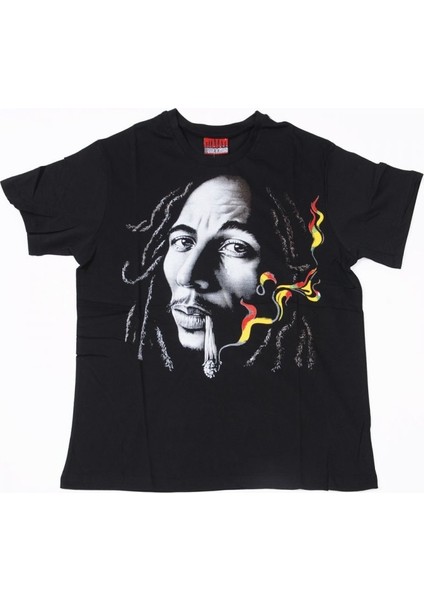 Bob Marley No:1 Tişört Siyah