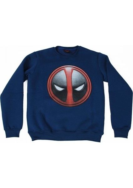 Deadpool No:1 Sweatshirt Mavi