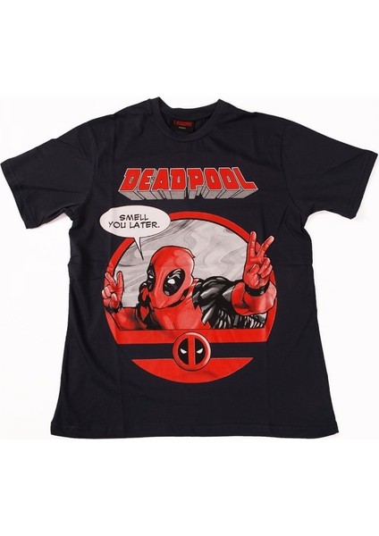 Deadpool No:2 Tişört Siyah