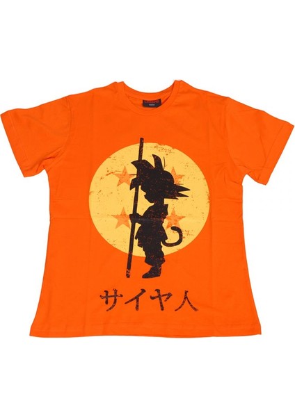 Dragon Ball Z Goku Tişört Turuncu