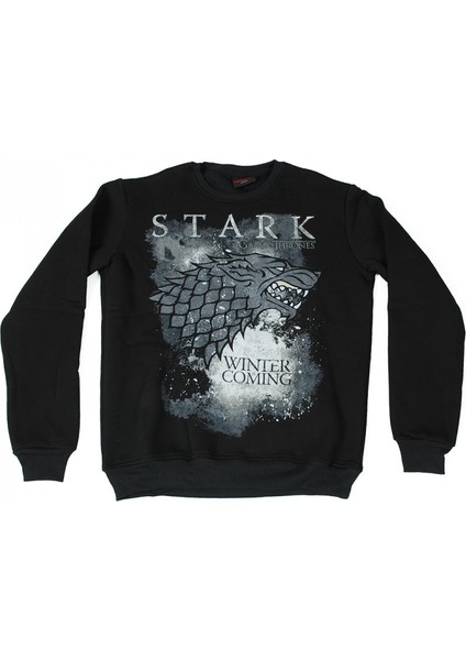 Game Of Thrones Stark No:1 Sweatshirt Siyah