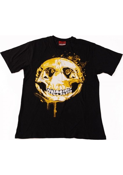 Golden Skull Tişört Siyah