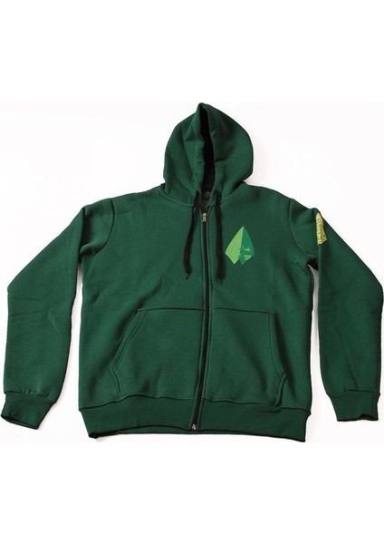 Green Arrow No:1 Kapüşonlu Sweatshirt Hoodie Yeşil