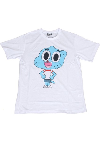 Gumball Watterson Tişört Beyaz