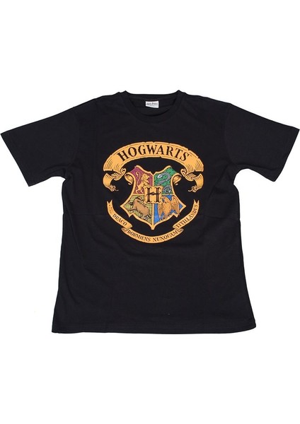 Harry Potter Hogwarts Tişört Siyah