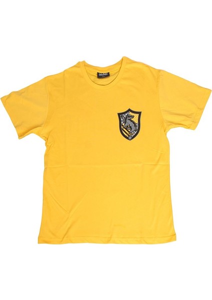 Harry Potter Hufflepuff Crest Tişört Sarı