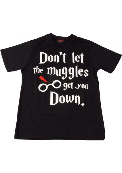 Harry Potter Muggles Tişört Siyah