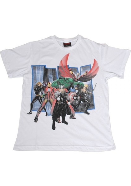 Marvel The Avengers Tişört Beyaz