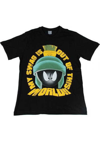 Marvin My Swag Is Out Of This World Tişört Siyah