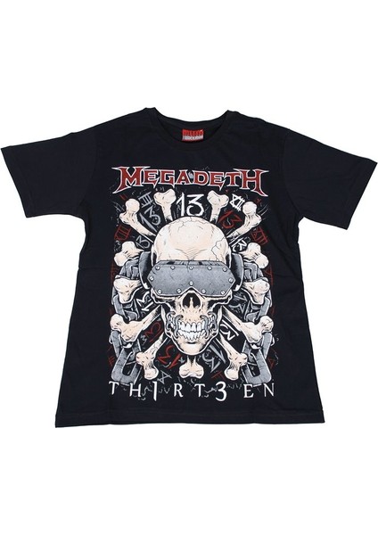 Megadeth THIRT3EN Tişört Siyah