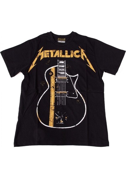Metallica Guitar Tişört Siyah