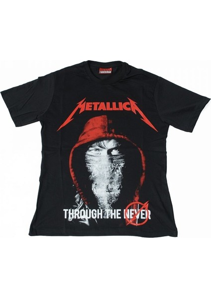 Metallica Through The Never Tişört Siyah