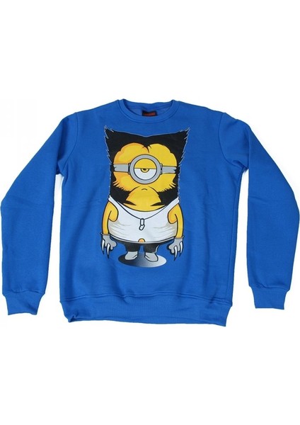 Minions Logan Sweatshirt Mavi