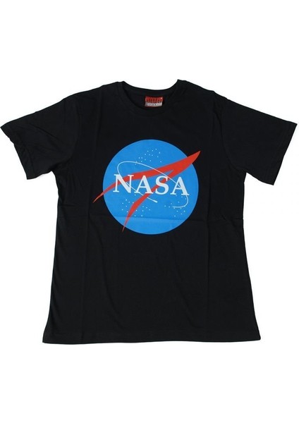 Nasa Logo Tişört Siyah