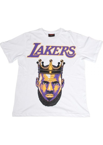 Nba Lakers Tişört Beyaz