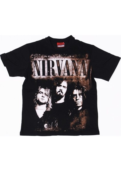Nirvana The Band Tişört Siyah