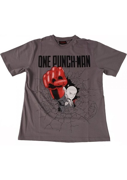 One Punch-Man No:1 Tişört Gri