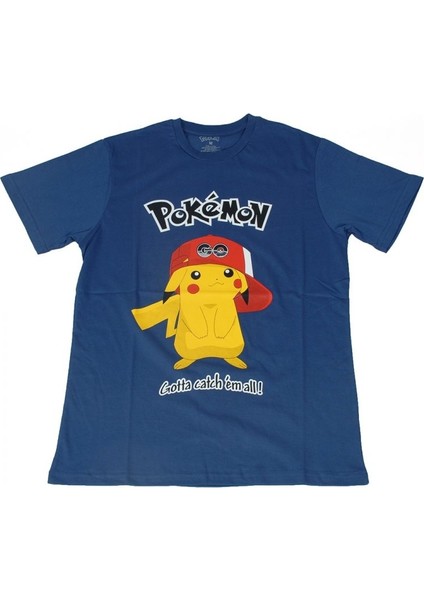 Pokemon Gotta Catch'em All Tişört Lacivert
