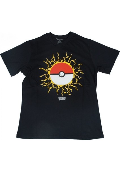 Pokemon Pokeball Tişört Siyah
