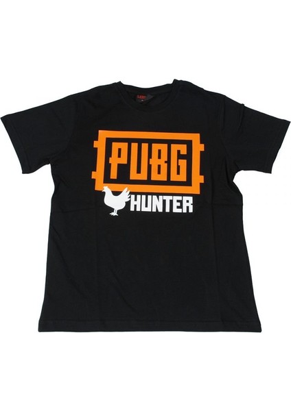 Pubg Chicken Hunter Tişört Siyah