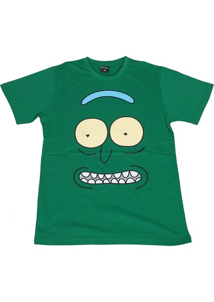Rick And Morty Pickle Rick Tişört Yeşil