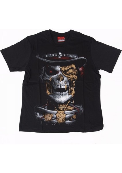 Skull No:3 Tişört Siyah