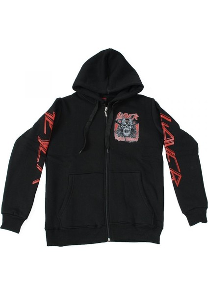 Slayer No:2 Fermuarlı Sweatshirt Sweatshirt Siyah