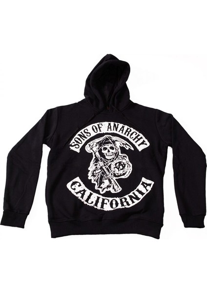 Sons Of Anarchy Readwood Original Kapüşonlu Sweatshirt Hoodie Siyah