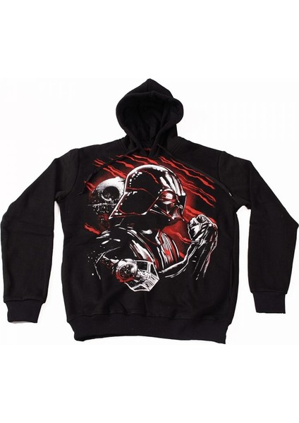 Star Wars Darth Vader No:1 Kapüşonlu Sweatshirt Hoodie Siyah