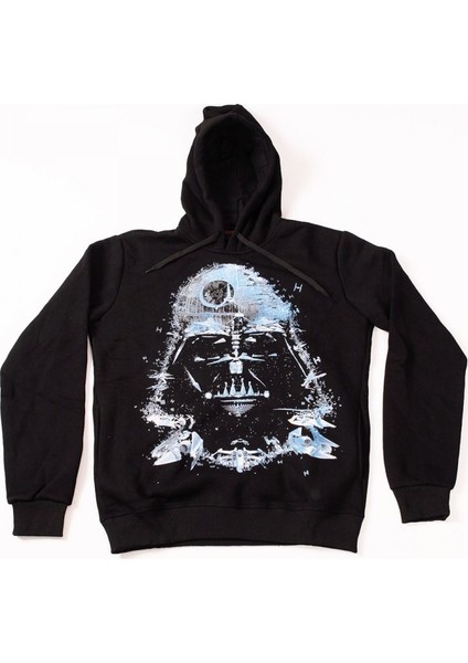 Star Wars Darth Vader No:2 Kapüşonlu Sweatshirt Hoodie Siyah