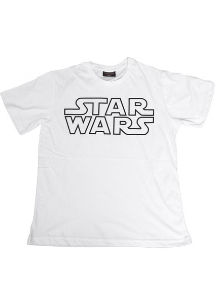 Star Wars Logo Tişört Byeaz