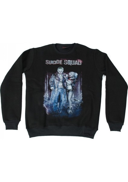 Suicide Squad Joker No: 2 Sweatshirt Siyah