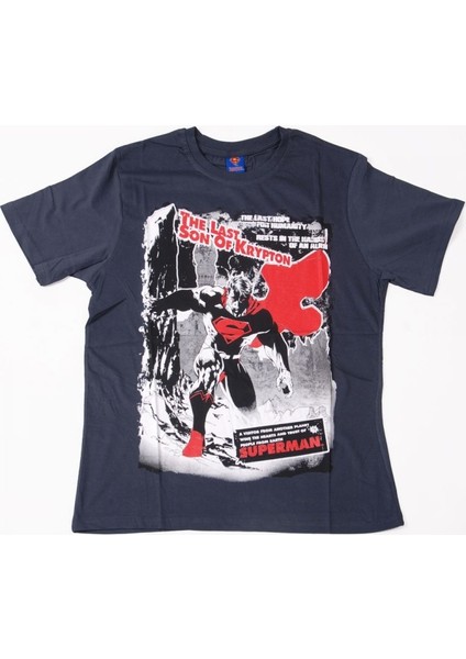 Superman No:10 Tişört Indigo