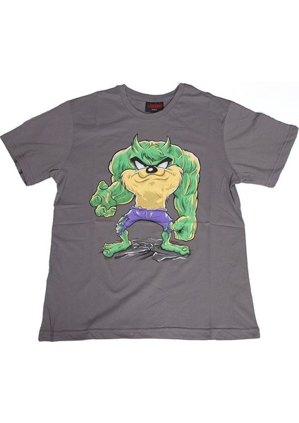 Tasmanian Devil As Hulk Tişört Gri