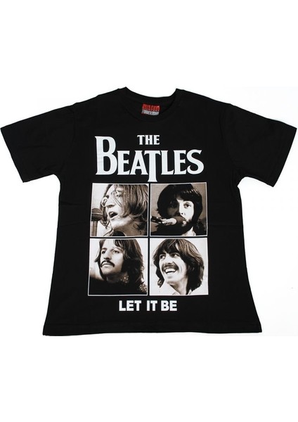 The Beatles Let It Be Tişört Siyah
