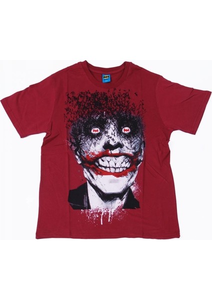 The Joker Bat Face Tişört Kırmızı