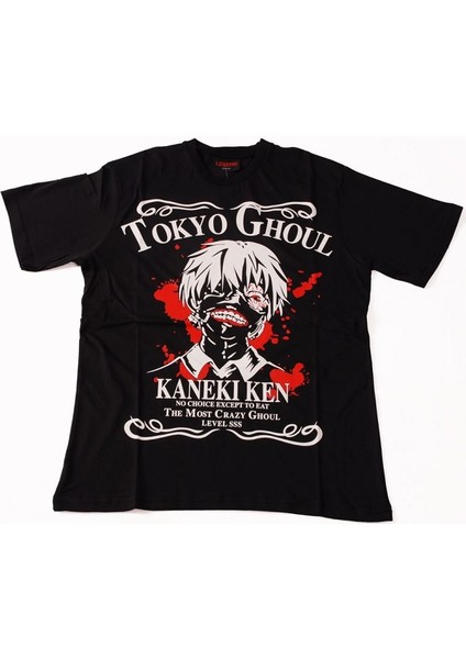 Tokyo Ghoul Kaneki Ken Tişört Siyah