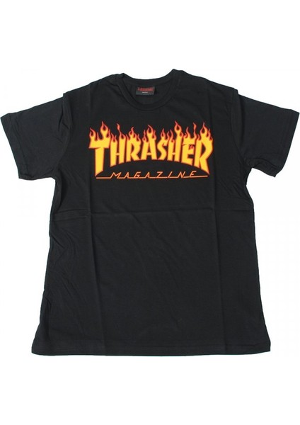 Trasher Tişört Siyah