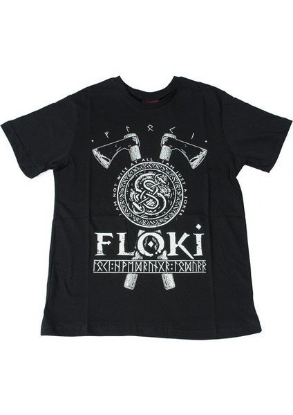 Vikings Floki Tişört Siyah