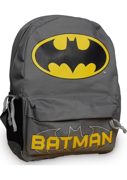 Batman Vintage Logo Sırt Çantası Gri