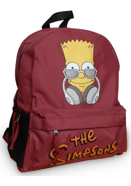 The Simpsons Bart Headphone Sırt Çantası Bordo